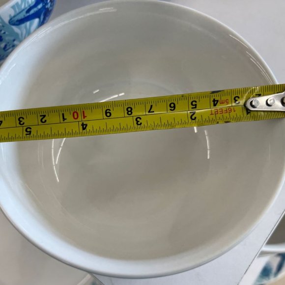 NEW!! Royal Norfolk Cereal Bowls White/Blue Starfish in Coral Reefs-Set of 2 - Picture 4 of 5